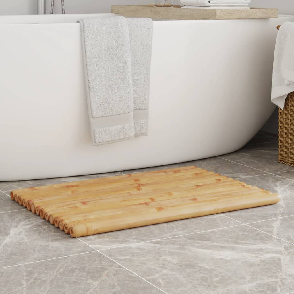 Badematten 2 Stk. 50x35 cm Bambus