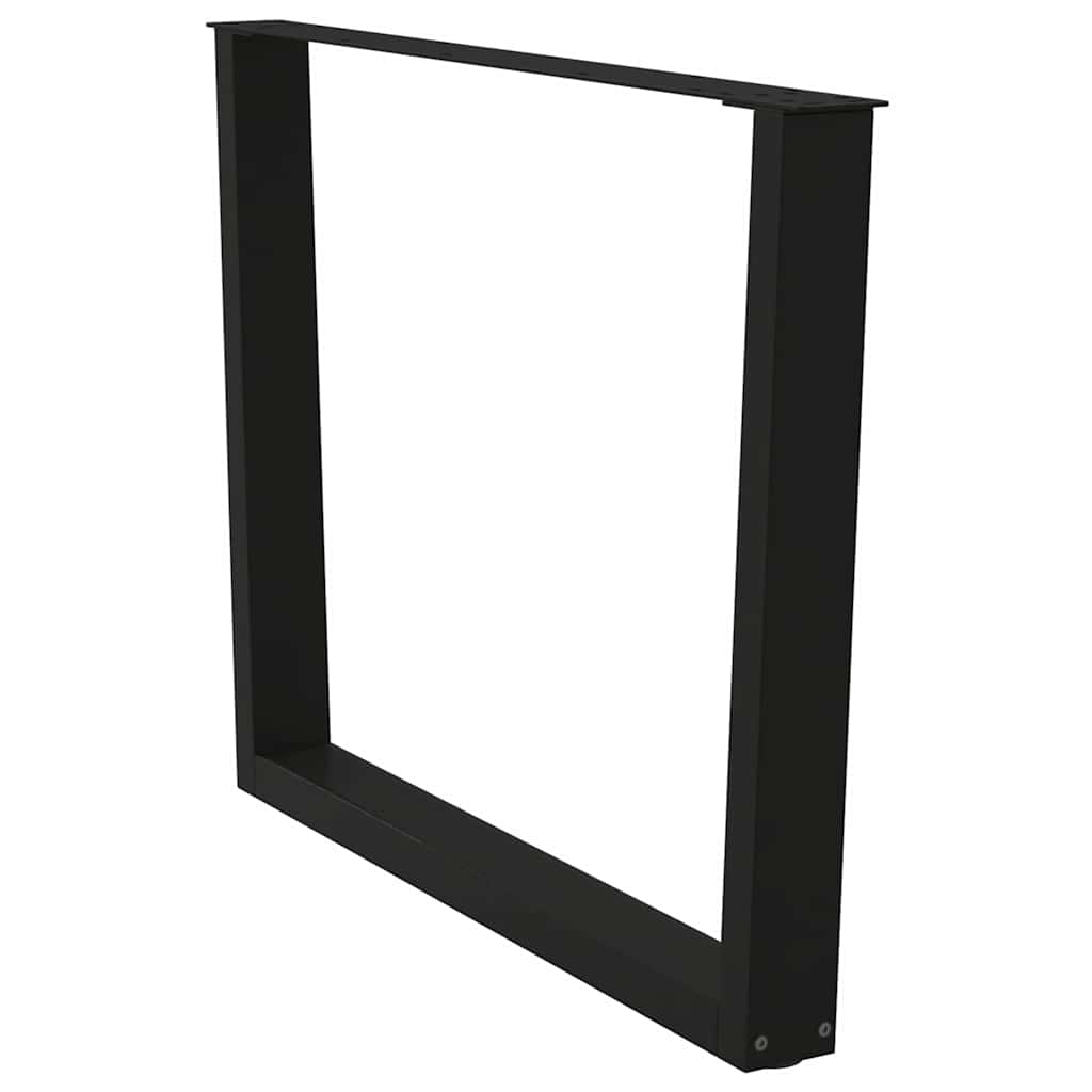Couchtischbeine V-Form 2 Stück Schwarz 30x(30-31,3) cm Stahl