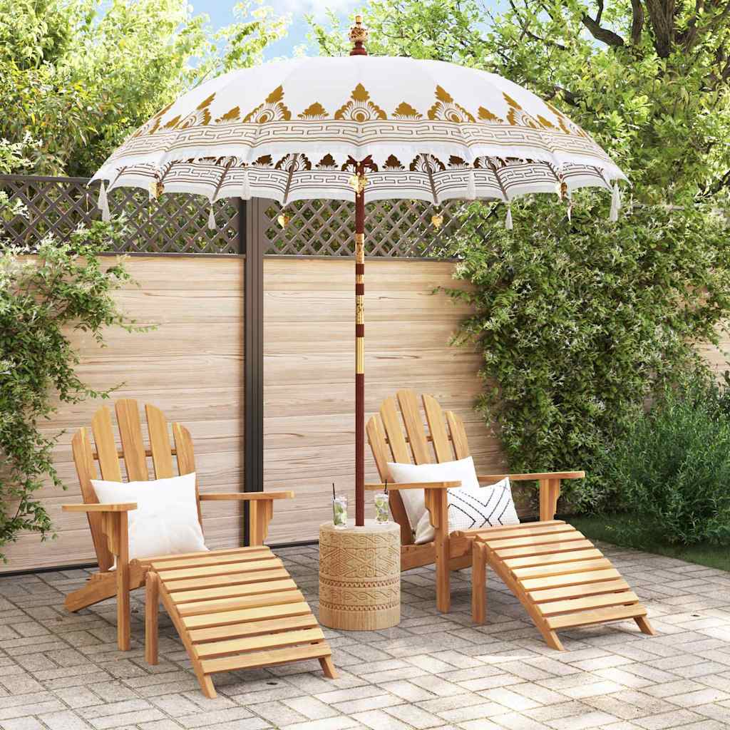 Balinesischer Sonnenschirm Creme 185 x 185 x 260 cm