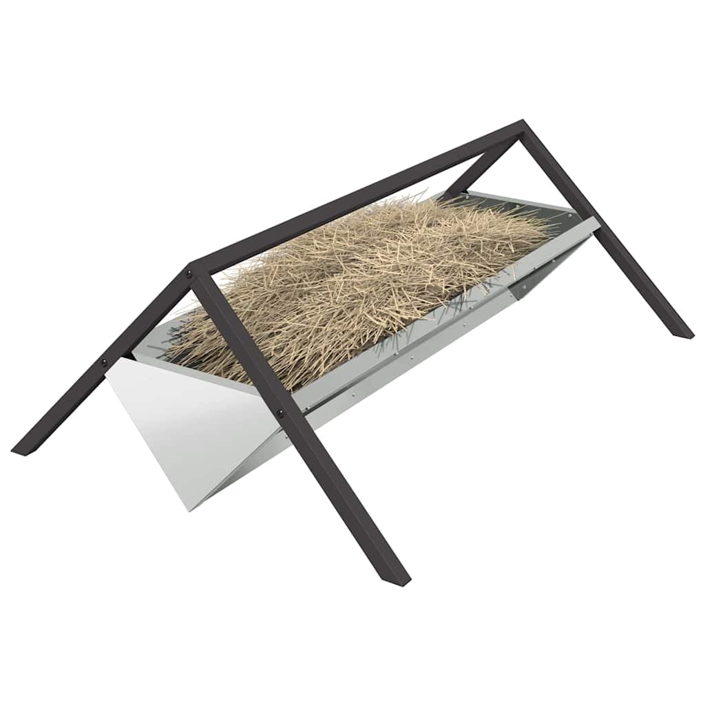 Futtertröge für Nutztiere Schwarz 111 x 76 x 38 cm