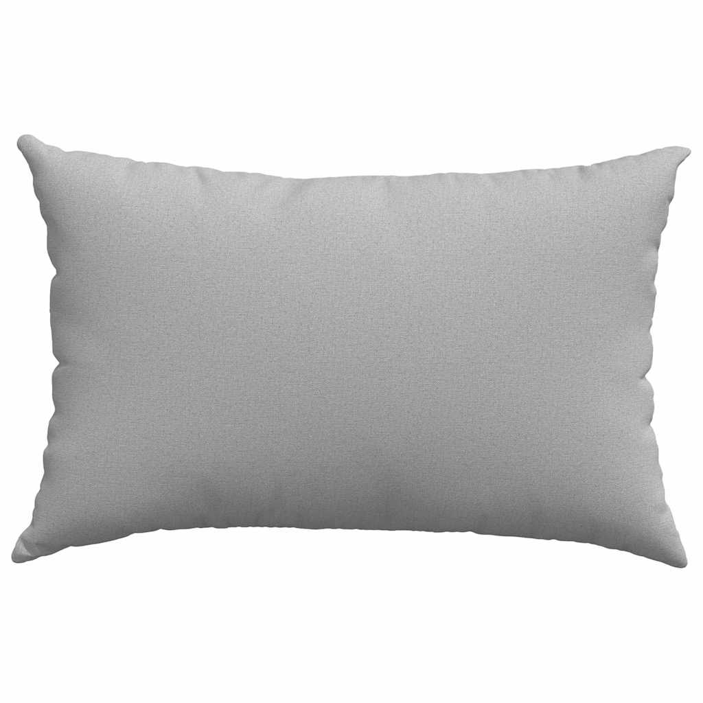 Sofakissen 2 pcs Hellgrau 50 x 30 cm Stoff