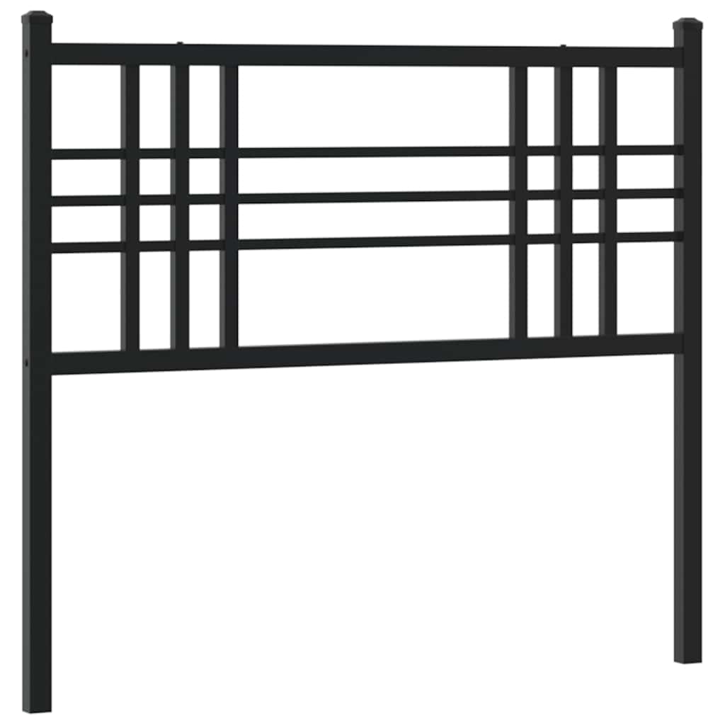 Ersatz-Kopfteil Metall Schwarz 100 cm