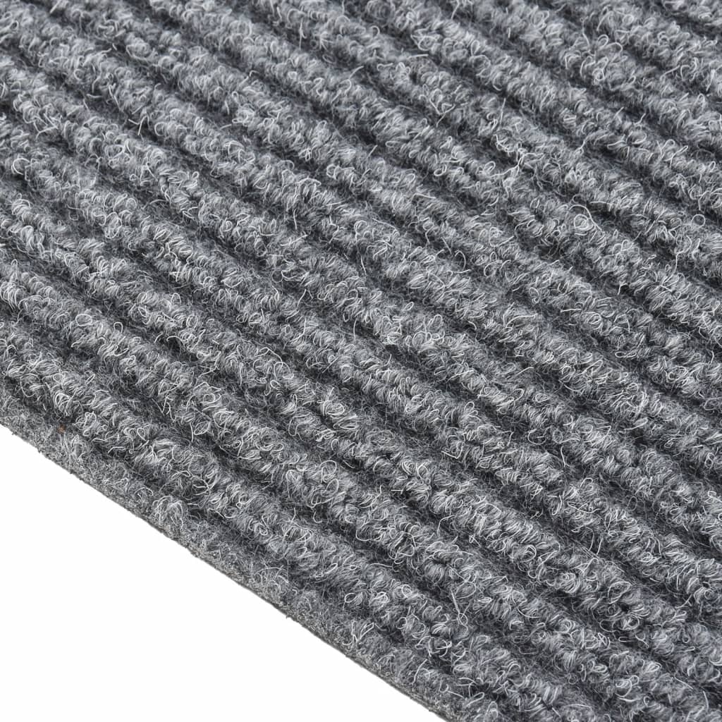 Teppichläufer Grau 80 x 150 cm Stoff