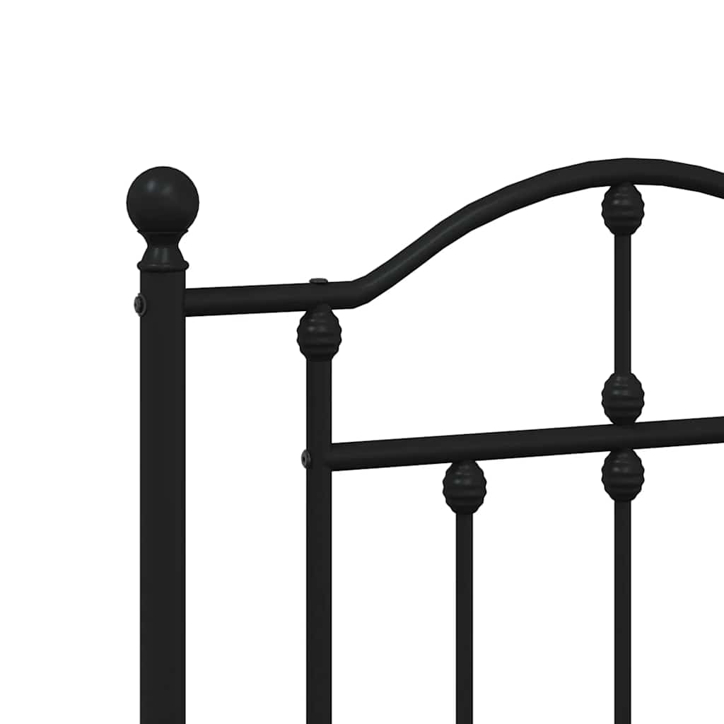 Ersatz-Kopfteil Metall Schwarz 90 cm
