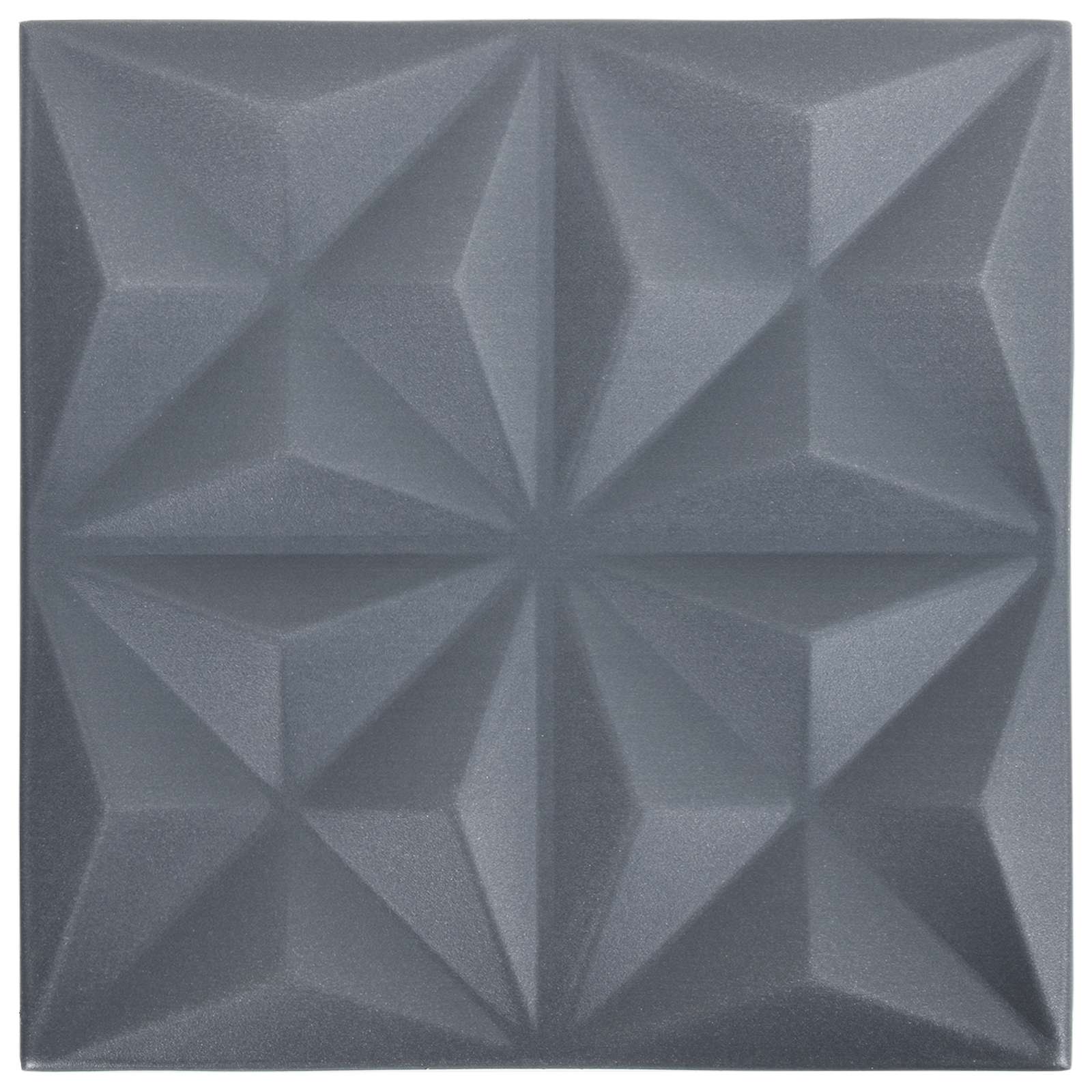Wandpaneele 12 pcs Diamant Weiß 50 x 50 cm XPS Schaum