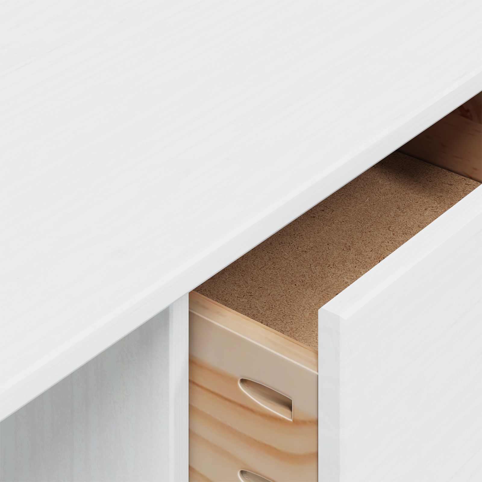Schreibtisch mit Schubladen HILL Honigbraun 100 x 45 x 74 cm