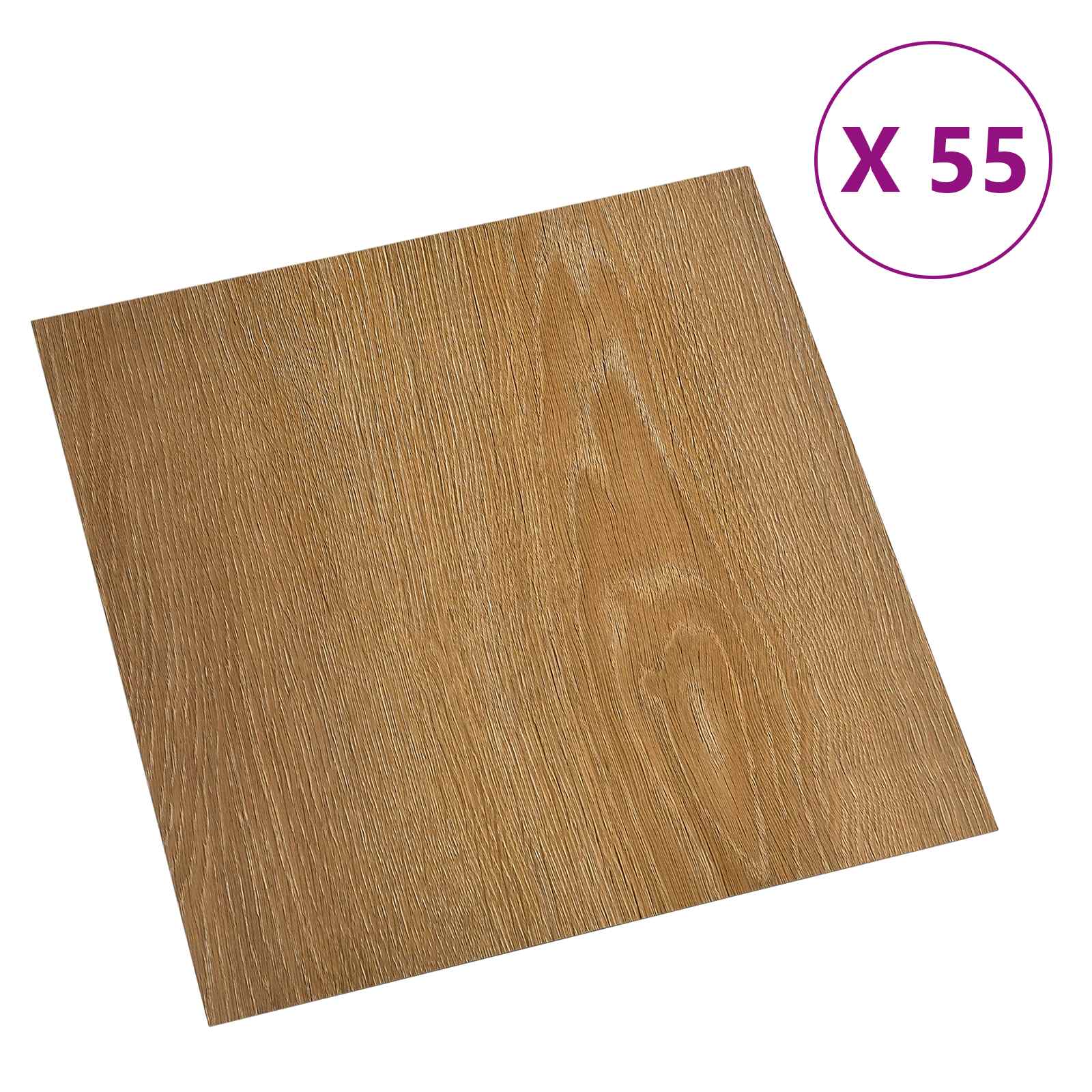 Bodenplanken 55 pcs Schwarz 5,11 m² PVC