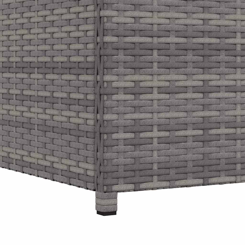 Garten-Auflagenbox Schwarz 120x50x60 cm Poly Rattan