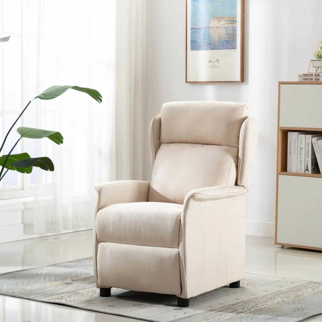 Massagesessel mit Kissen Hellgrau 93,5 x 67,5 x 101,5 cm Stoff