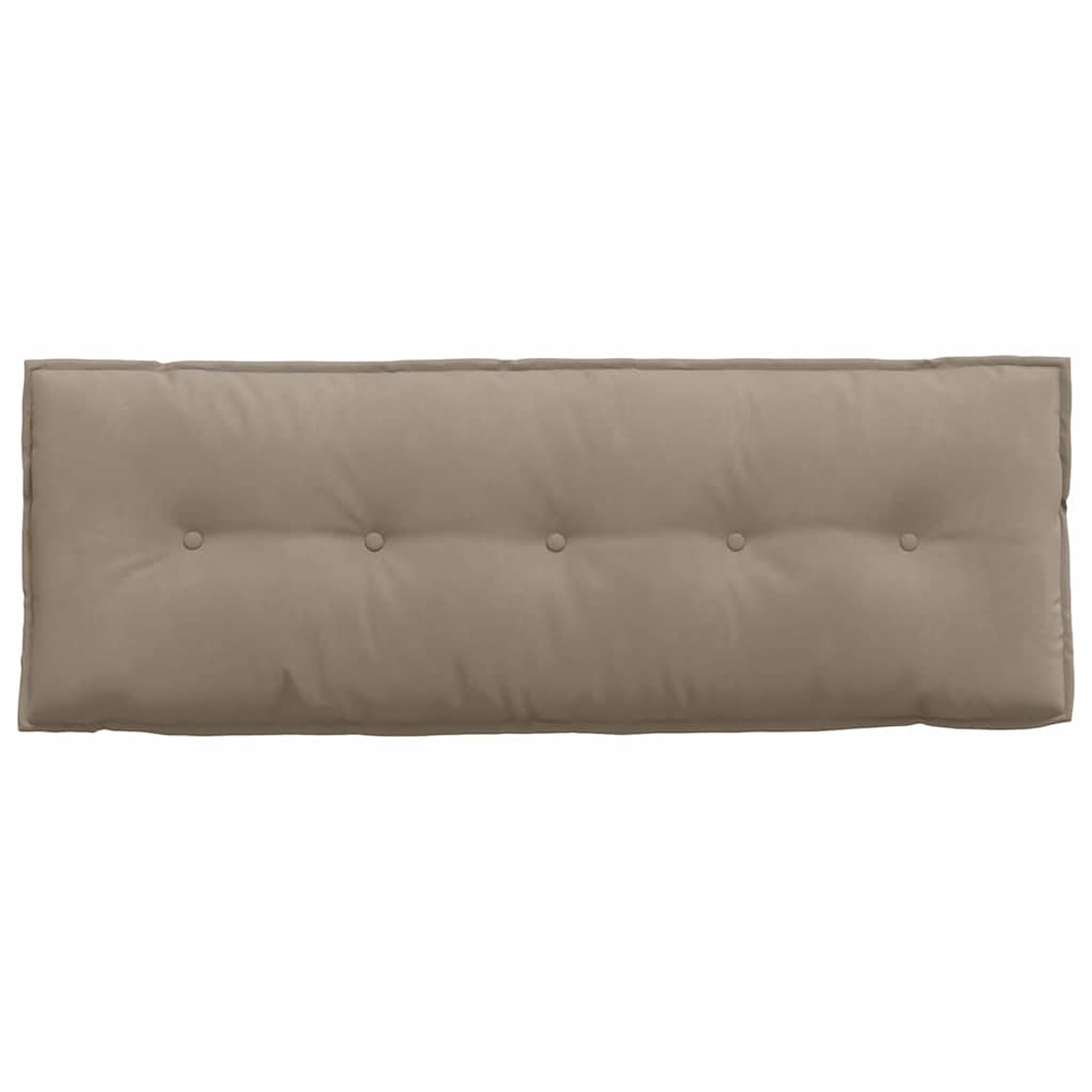 Rückenkissen Taupe 50 x 45 cm Mikrofaserstoff
