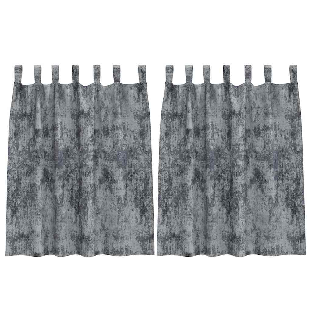 Samtvorhänge mit Vorhängen 2 pcs Weinrot 140 x 140 cm Samt