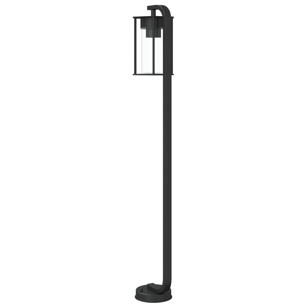 Wegeleuchten 3 Stk. Schwarz 60 cm Edelstahl