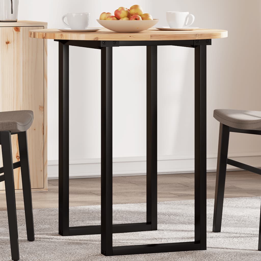 Tischplatte Rund Ø40x2 cm Massivholz Akazie