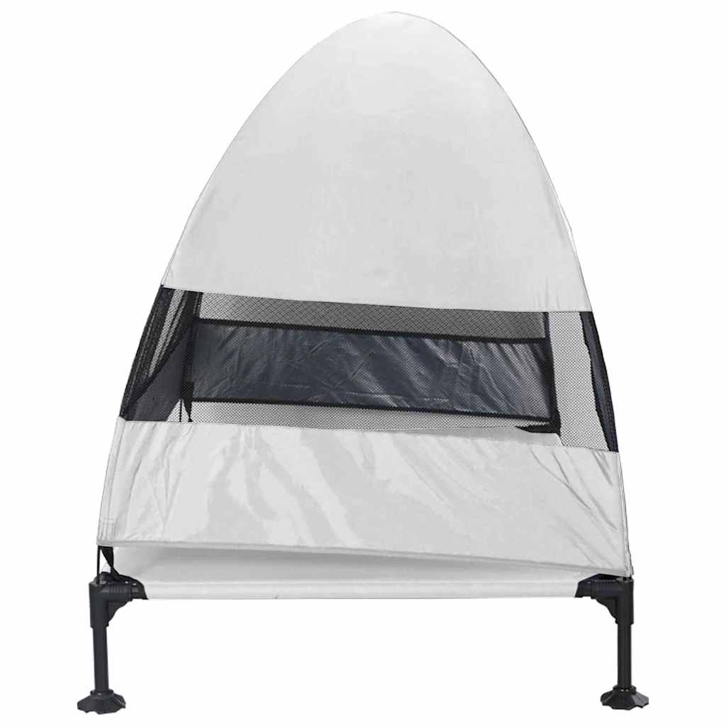 Hochgelegtes Hundebett Hellgrau 127 x 81 x 108 cm