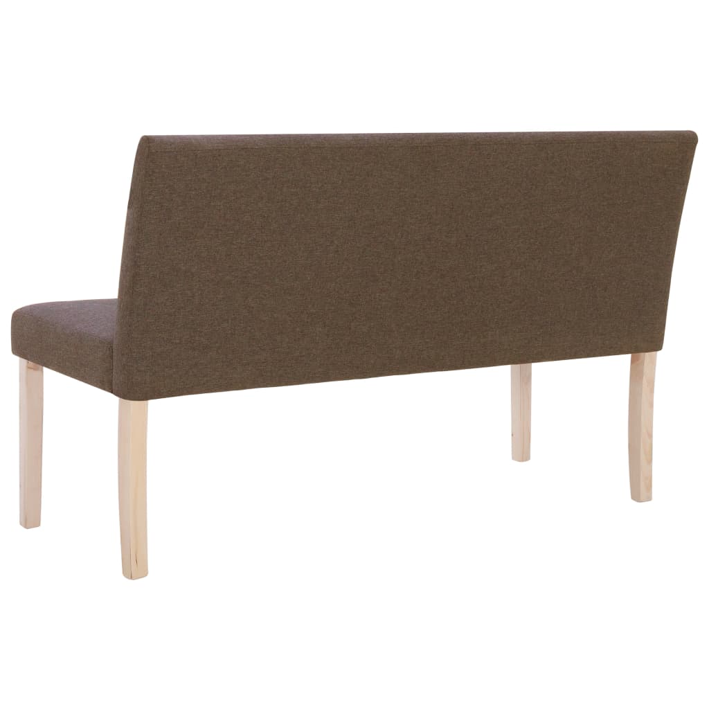Sitzbank 139,5 cm Dunkelgrau Polyester