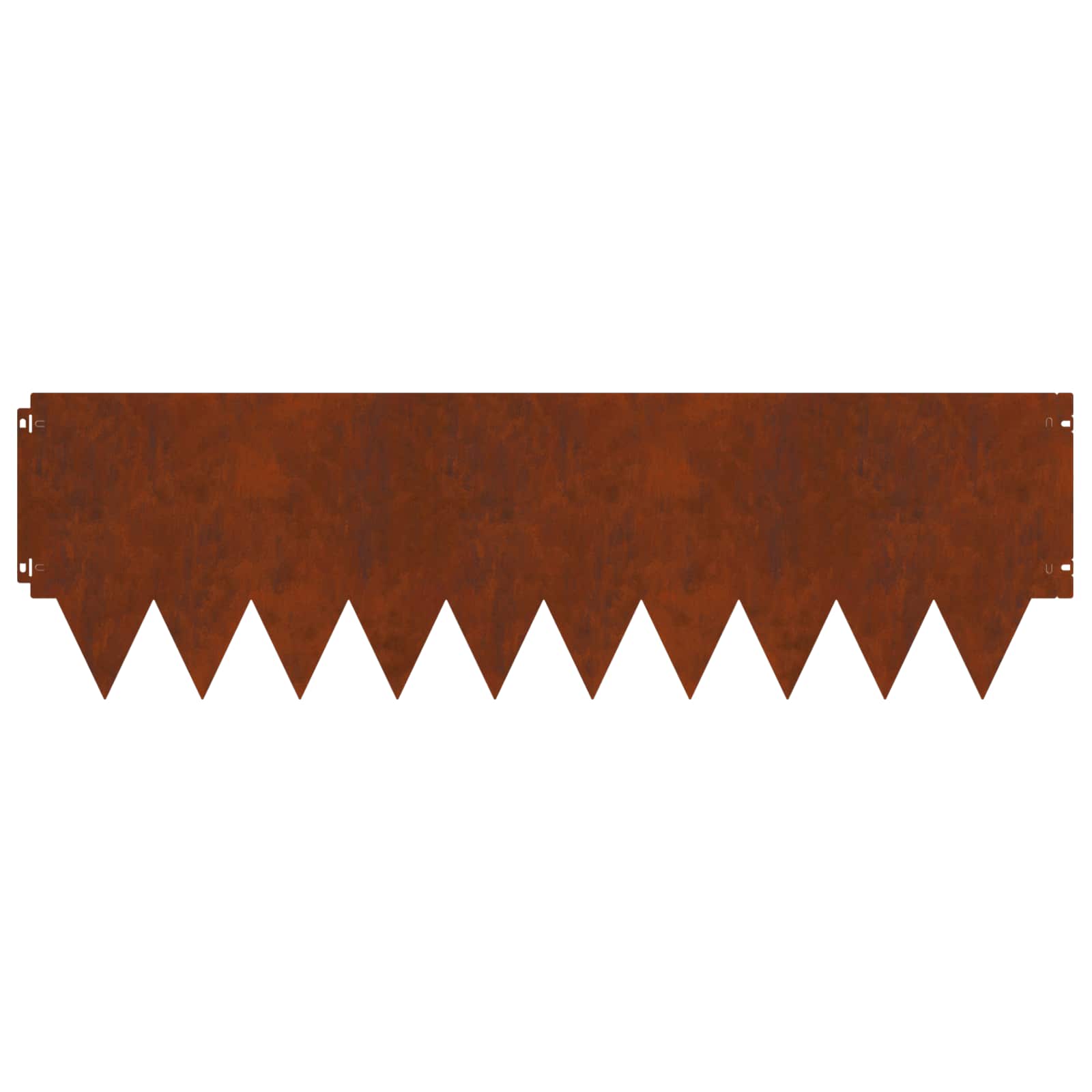 Raseneinfassung 10 pcs Länge Höhe 103 x 15 cm Stahl Schwarz