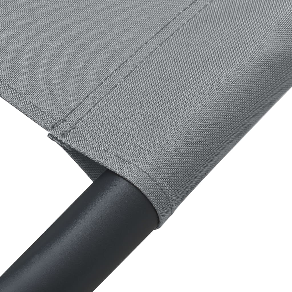 Gartenbett Creme 200x90 cm Stahl