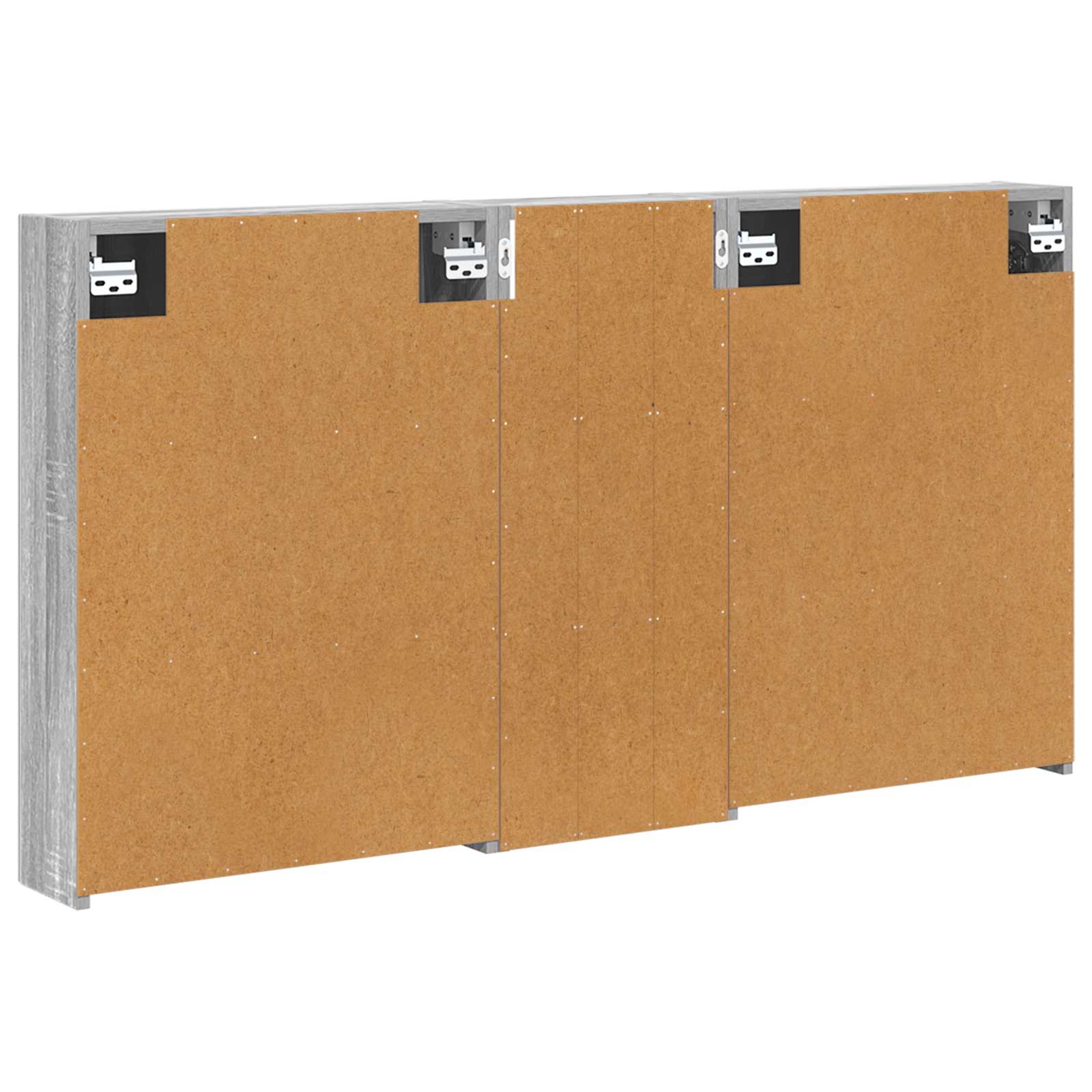 Badezimmerschrank-Set 3 pcs 80 x 10,5 x 50 cm Holzwerkstoff