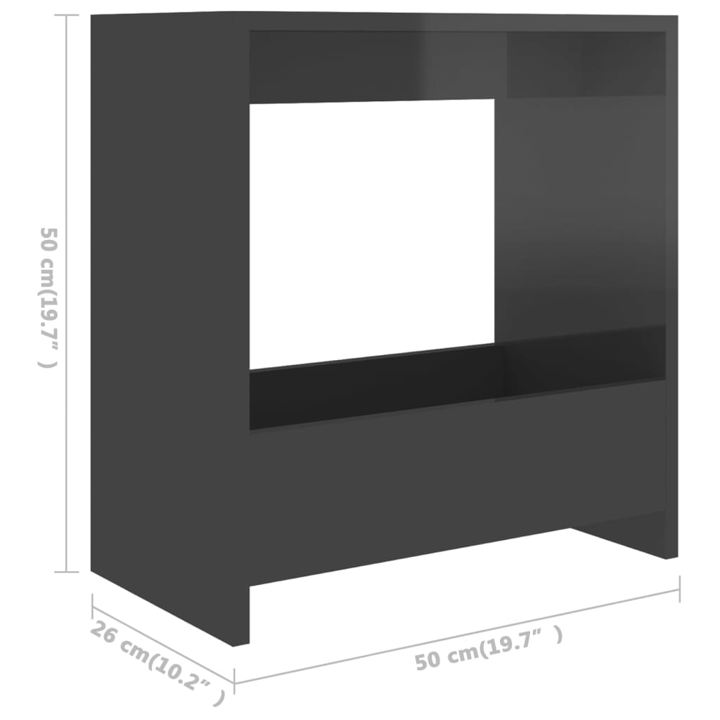 Beistelltisch Weiß 50x26x50 cm Holzwerkstoff