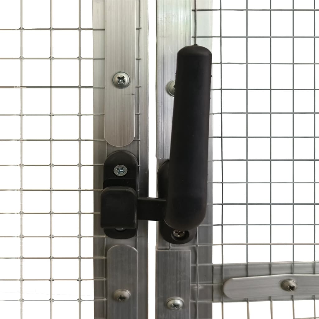 Voliere Anthrazit 179x100x185 cm Aluminium
