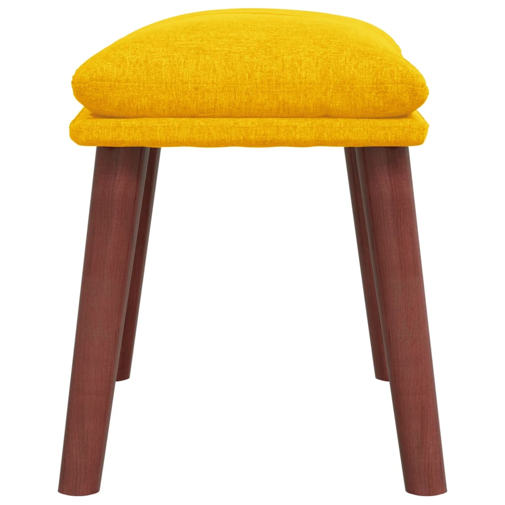 Fußhocker Hellgrau 45x29,5x35 cm Stoff