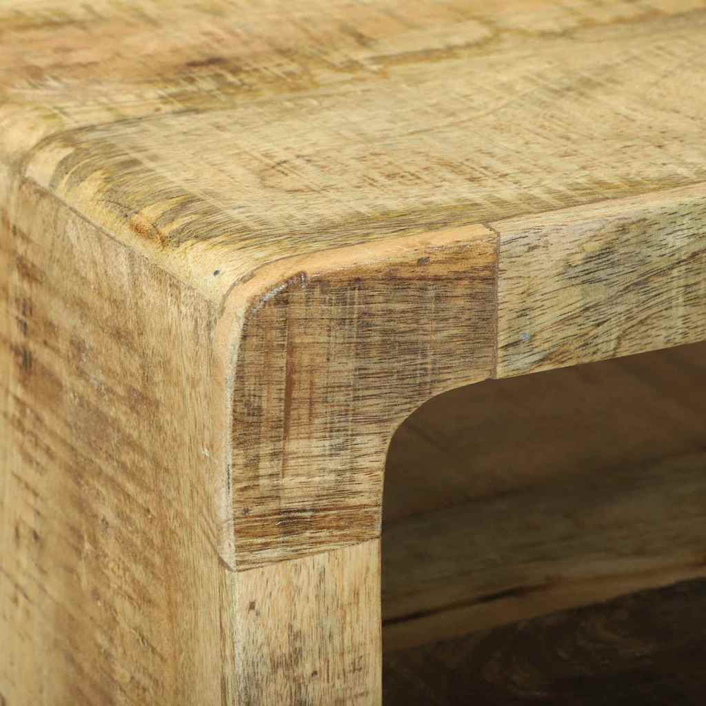 TV-Schränk mit Regal Braun 60 x 32 x 36 cm Massivholz Mango