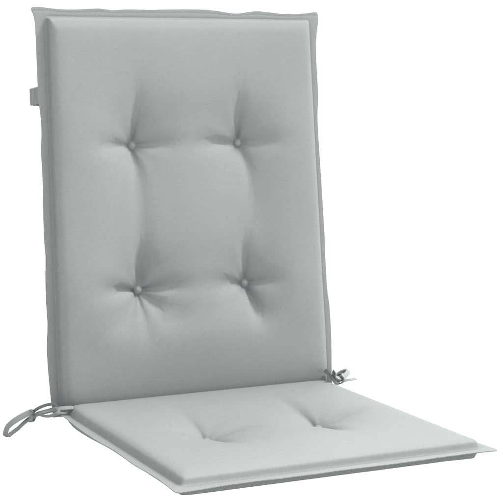 Niedriglehner-Auflagen 2 Stk Melange Anthrazit 100x50x7cm Stoff