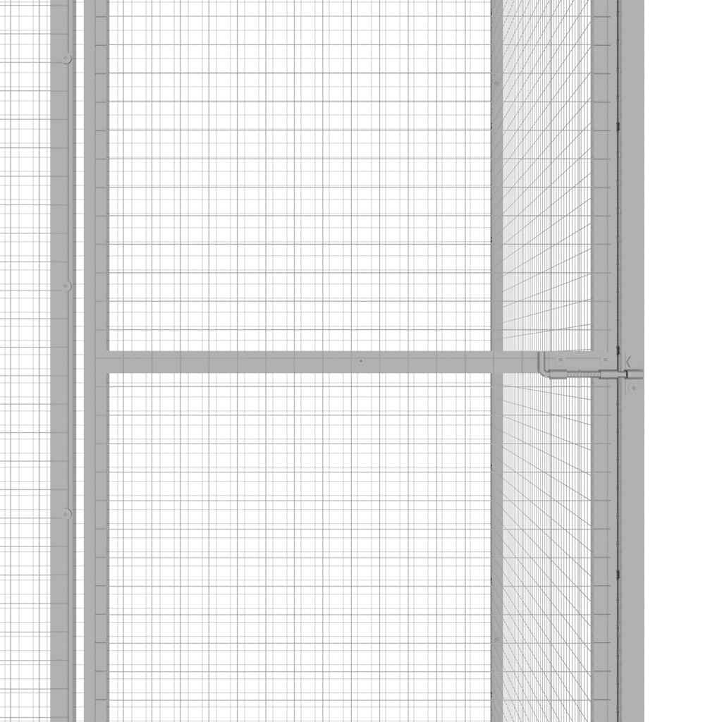 Katzenkäfig 1,5x1,5x1,5 m Verzinkter Stahl