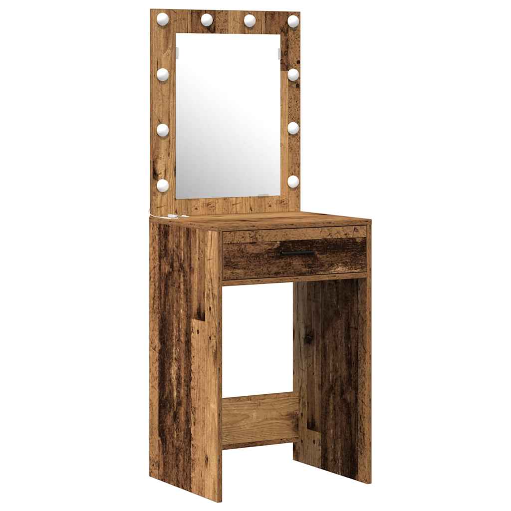Schminktisch mit Schubladen Weiß 50 x 41 x 135 cm Holzwerkstoff