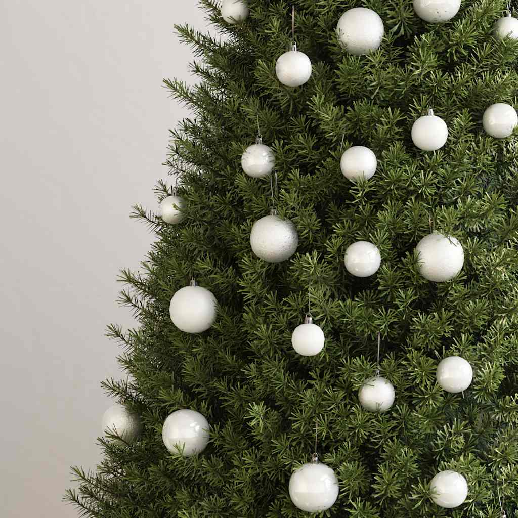 100-tlg. Weihnachtskugel-Set Weiß