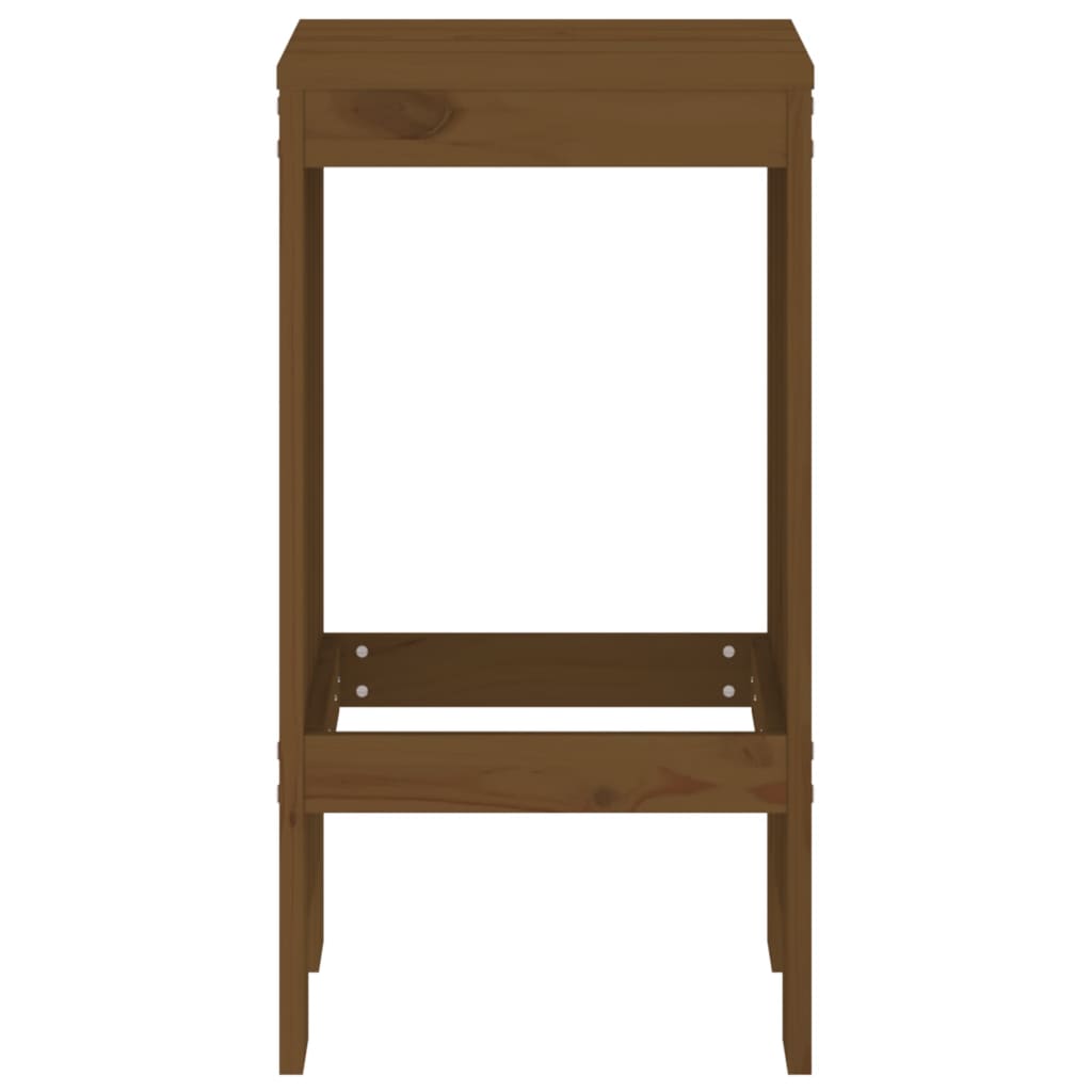 Gartenhocker 2 Stk. Weiß 40x36x45 cm Massivholz Kiefer
