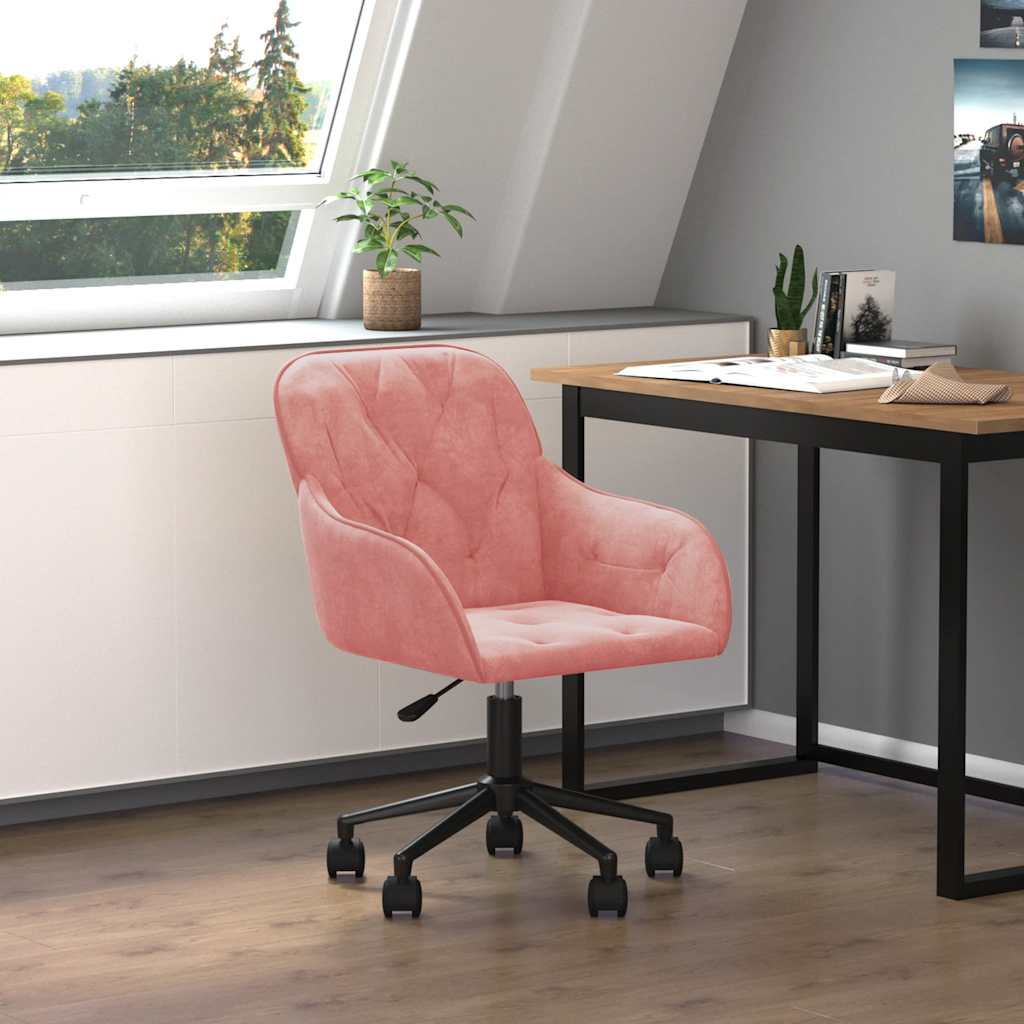 Bürostuhl Drehbar Dunkelgrün Samt