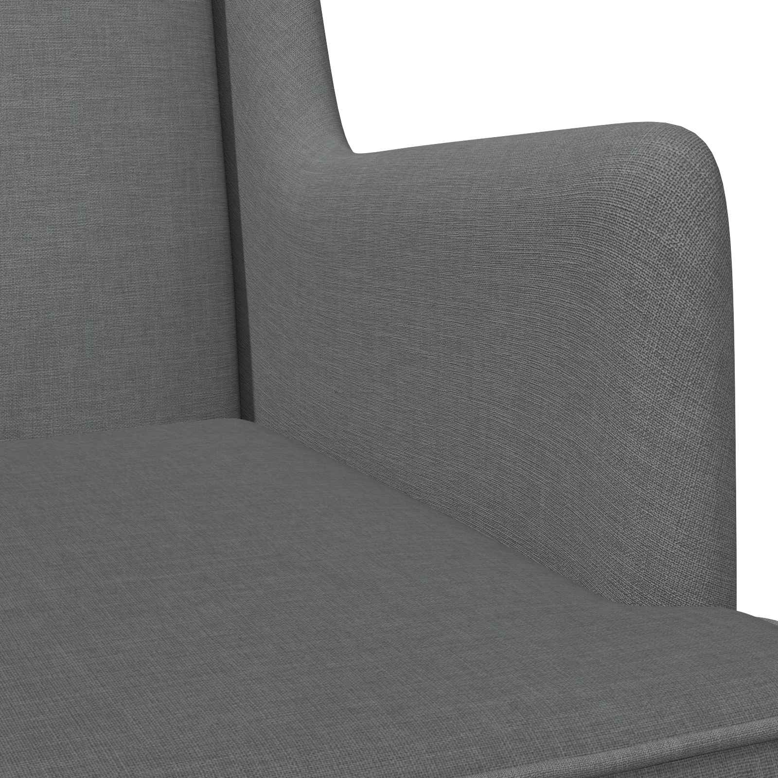 Schaukelstuhl Hellgrau 62 x 80 x 85 cm Stoff