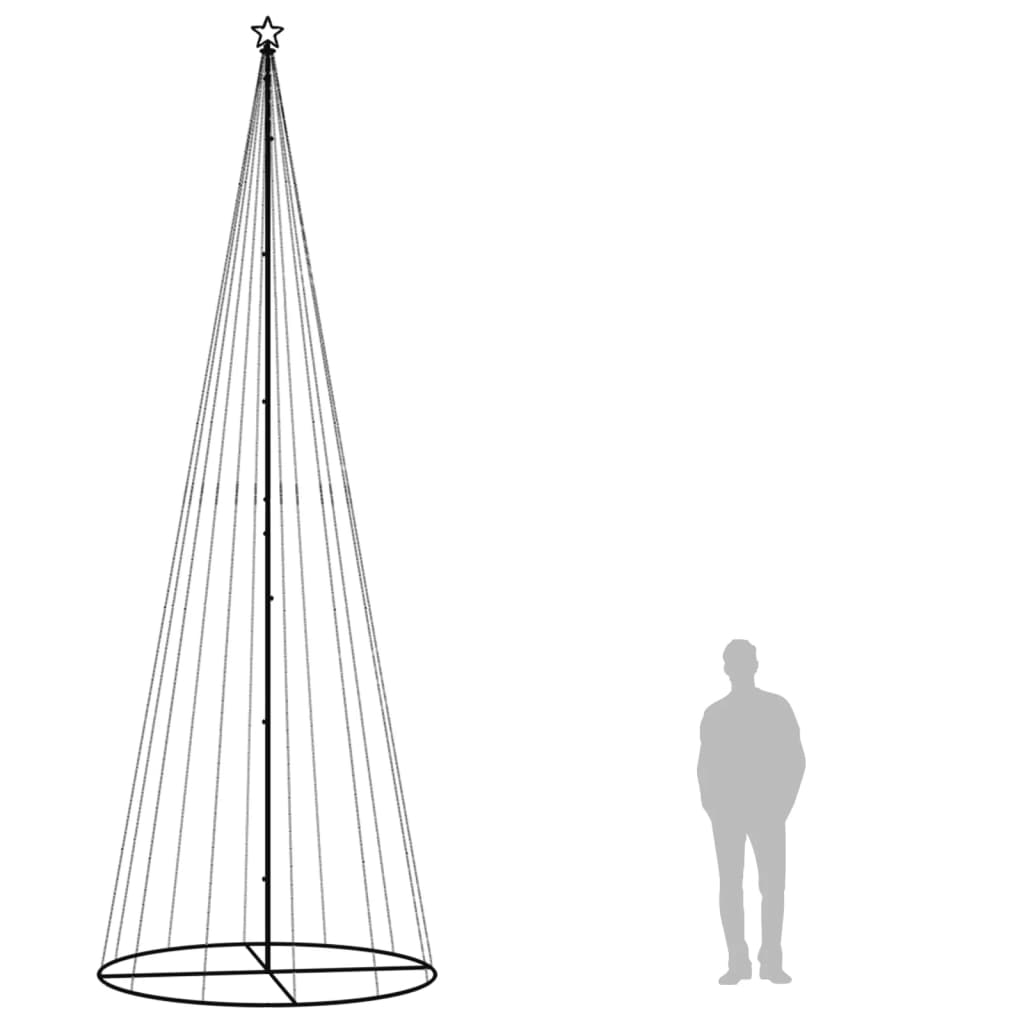 LED-Weihnachtsbaum Kegelform Warmweiß 108 LEDs 70x180 cm