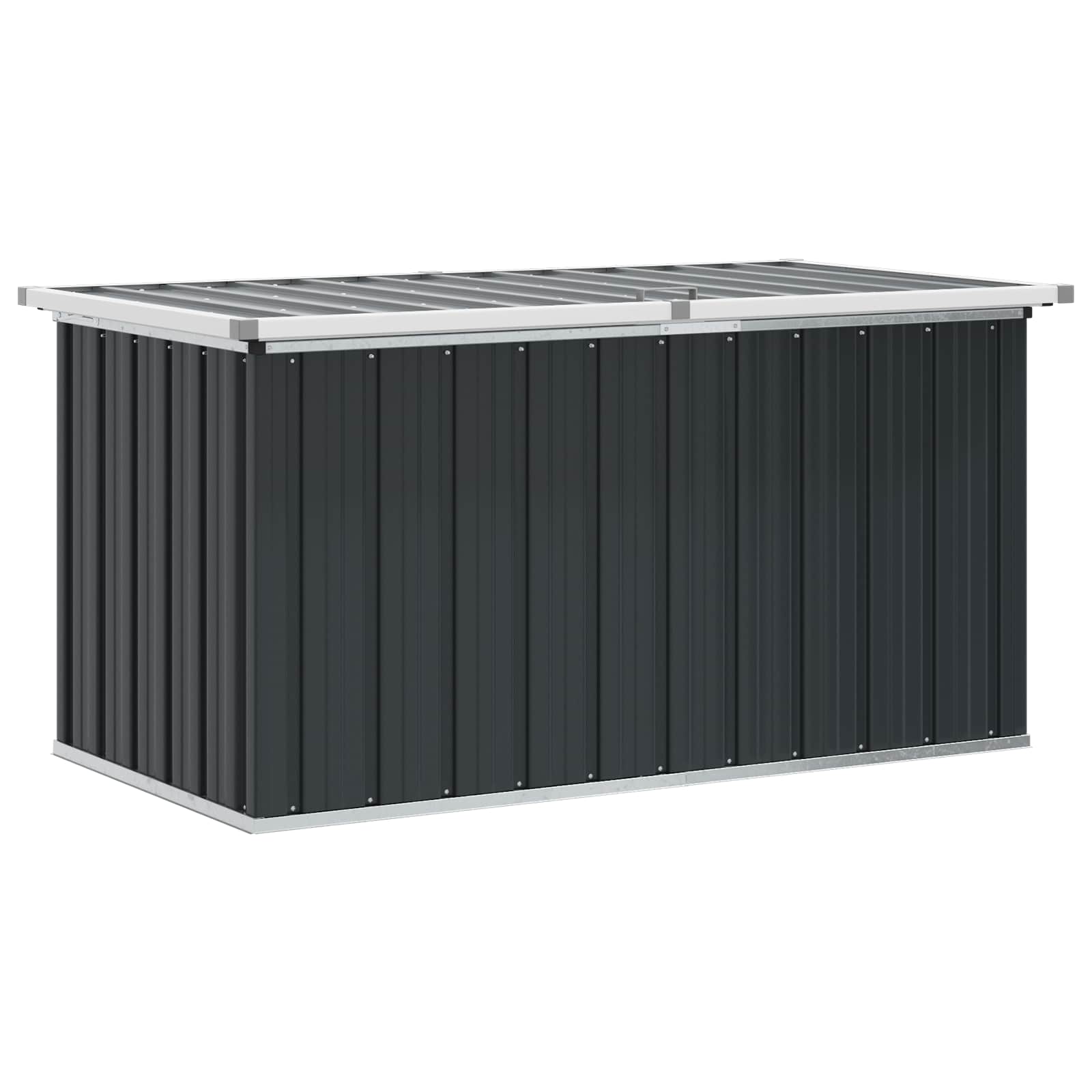 Außenlagerbox Holz 109 x 67 x 65 cm Verzinkter Stahl