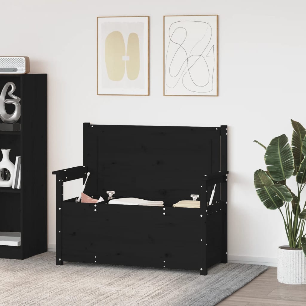 Sitzbank 112,5x51,5x96,5 cm Massivholz Kiefer