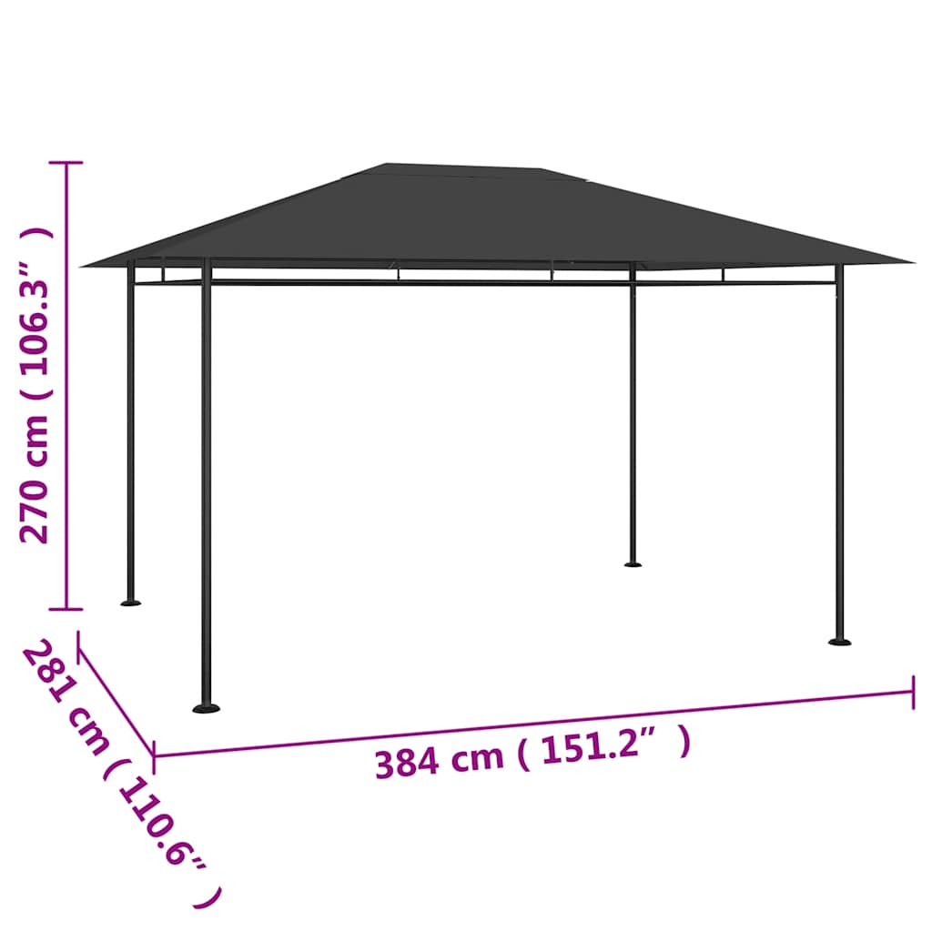 Pavillon 384x281x270 cm Creme 180 g/m²