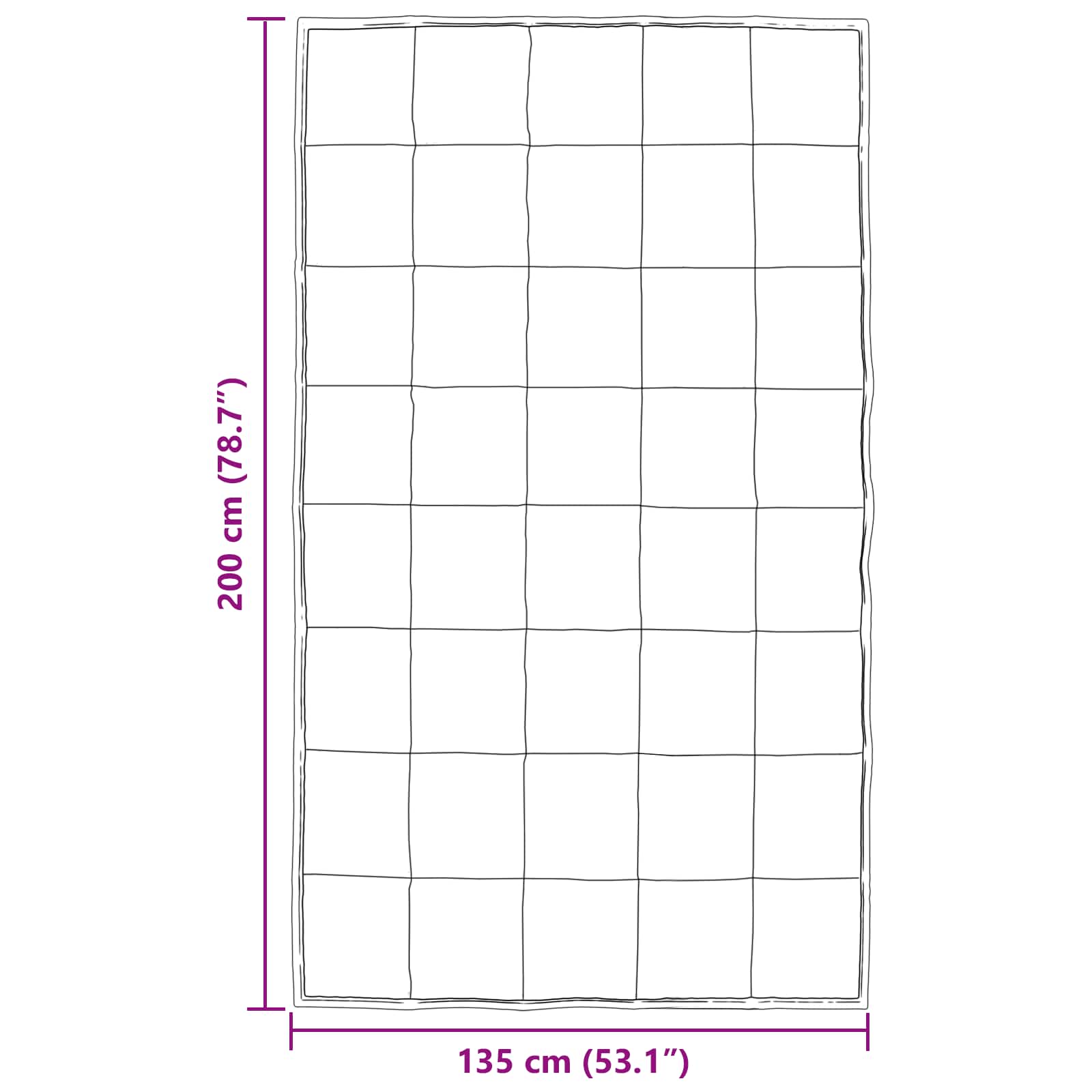 Ganzjahresbettdecke Gold 135 x 200 cm Satin und Mikrofaser
