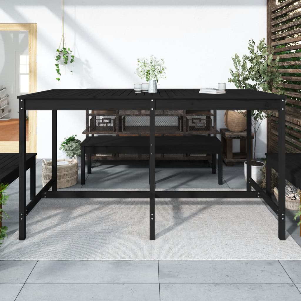 Gartentisch 82,5x82,5x110 cm Massivholz Kiefer