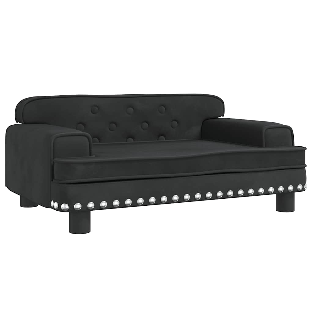 Hundebett Rosa 90x53x30 cm Samt