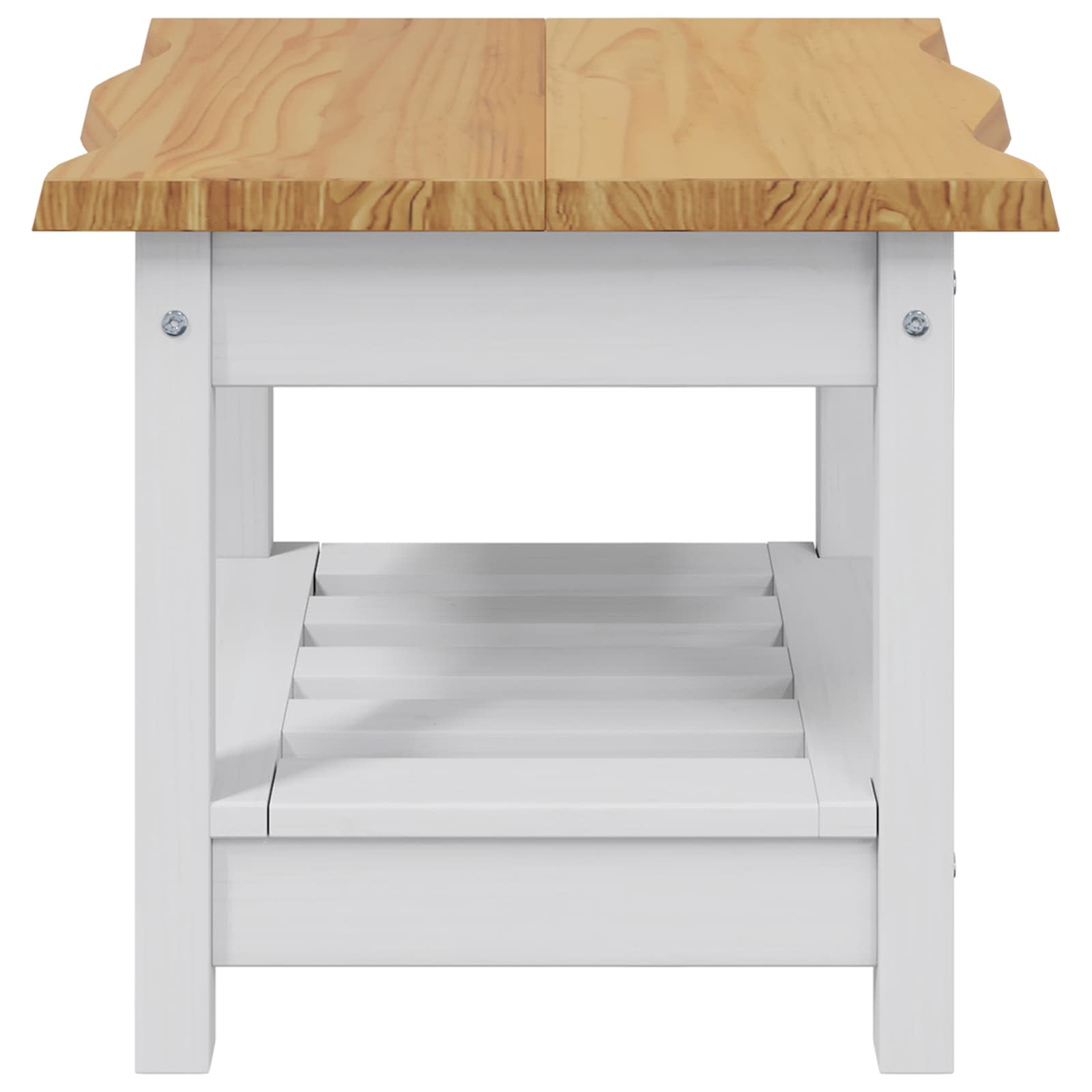 Beistelltisch mit Regal EKAI Schwarz 50 x 50 x 45,5 cm