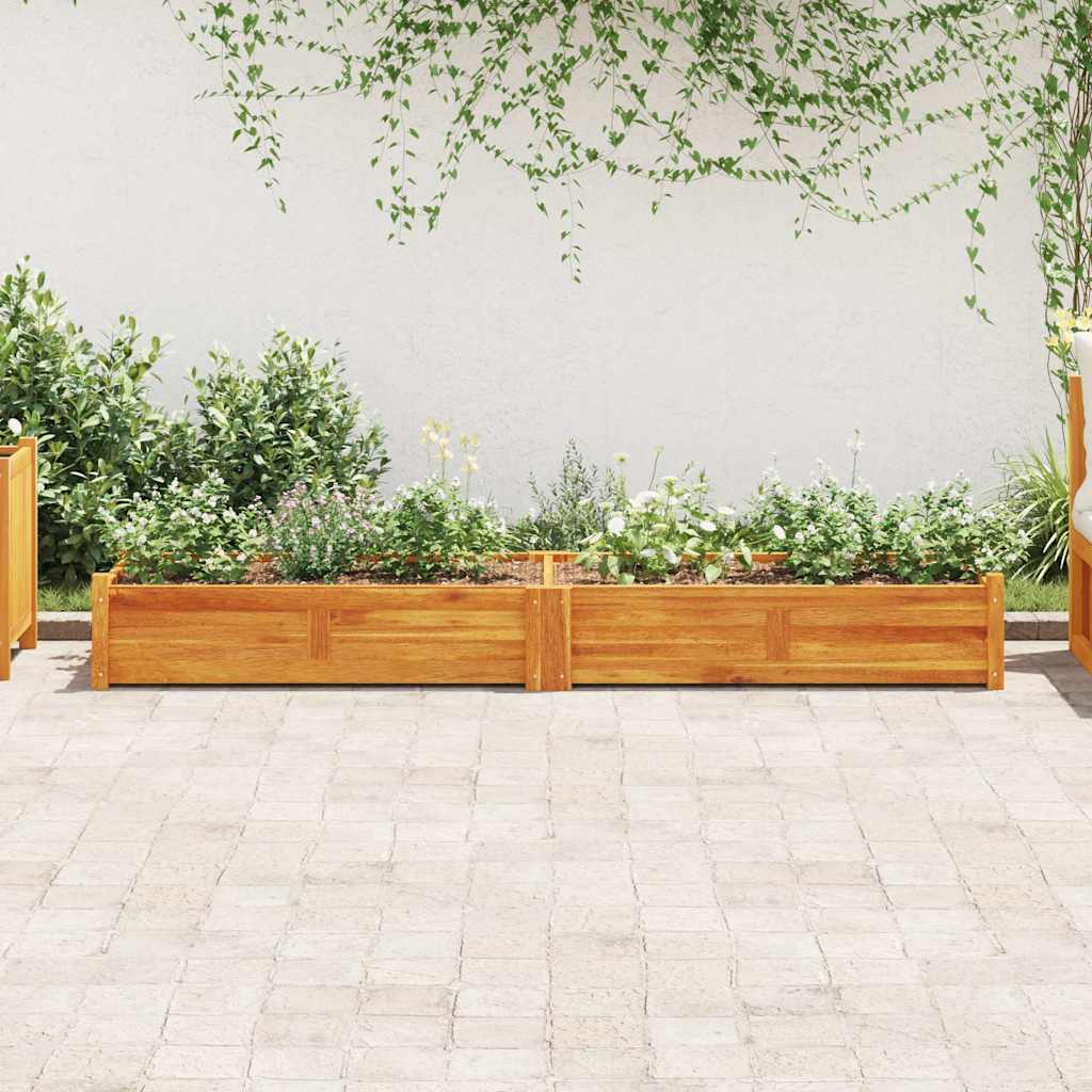 Garten-Hochbeet Akazienholz 76x27,6x25 cm
