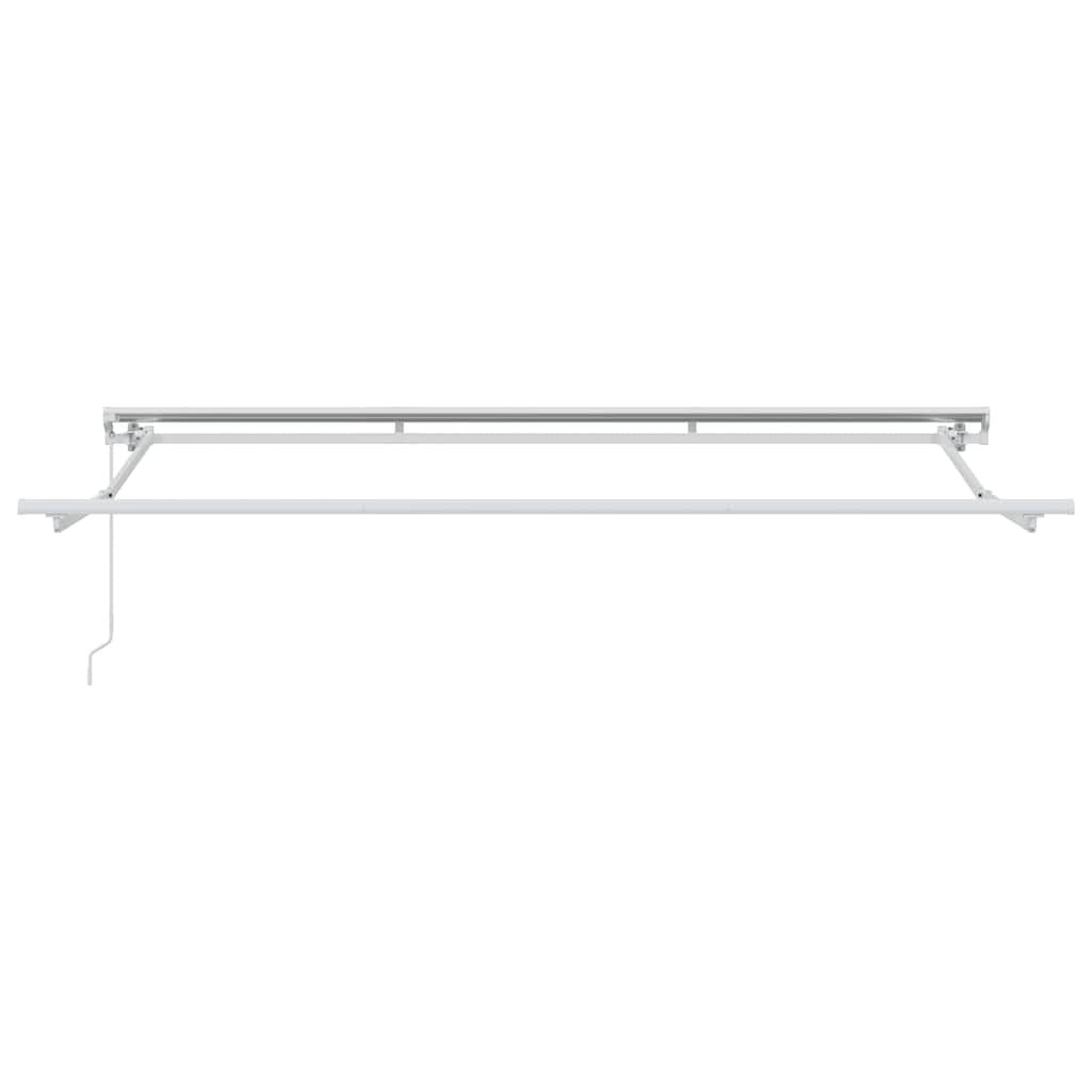 Markisenrahmen Verstellbar Weiß 2,5 x 2 m Stahl