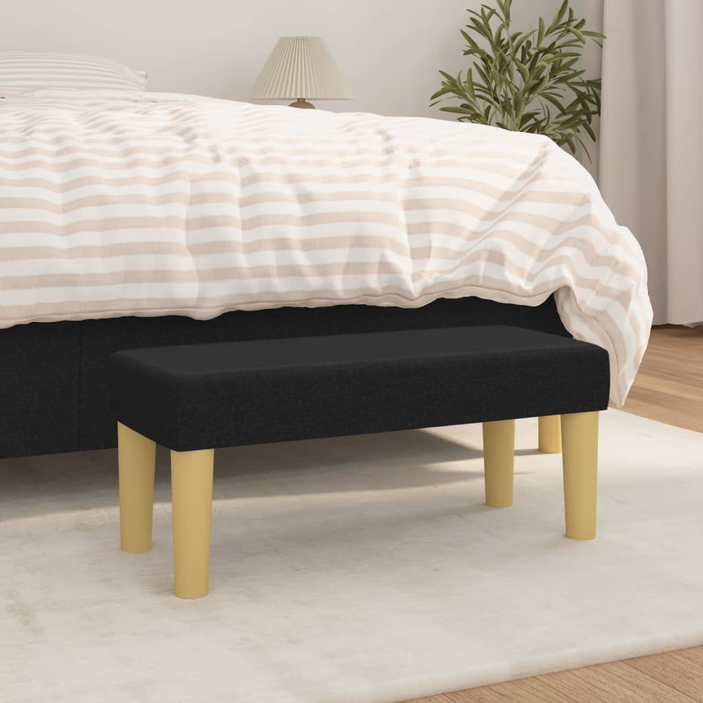 Sitzbank Hellgrau 70x30x30 cm Stoff