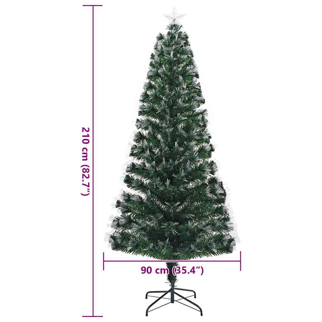 Künstlicher Weihnachtsbaum mit 50 LEDs Grün 64 cm PVC