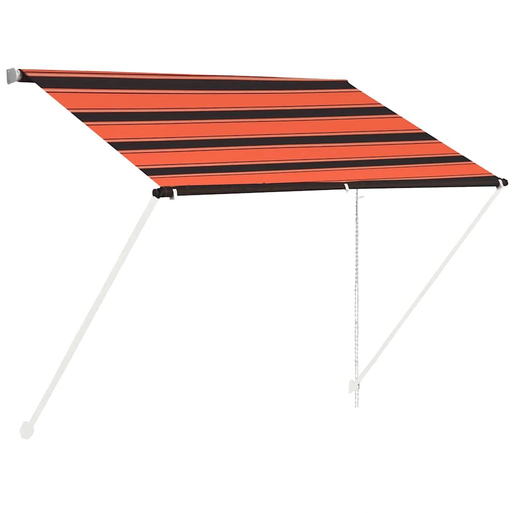 Einziehbare Markise 150×150 cm Blau und Weiß
