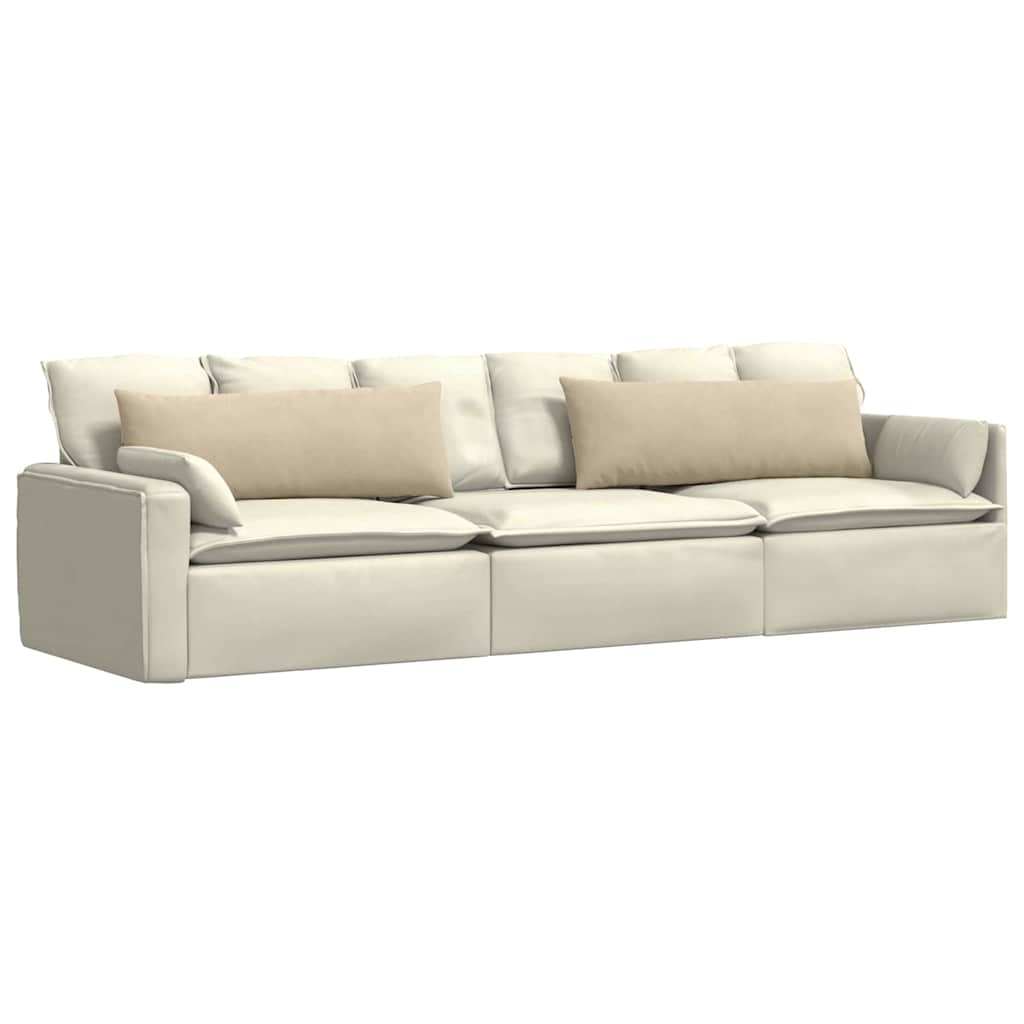 Sofakissen 2 Stück Taupe 50 x 30 cm Stoff