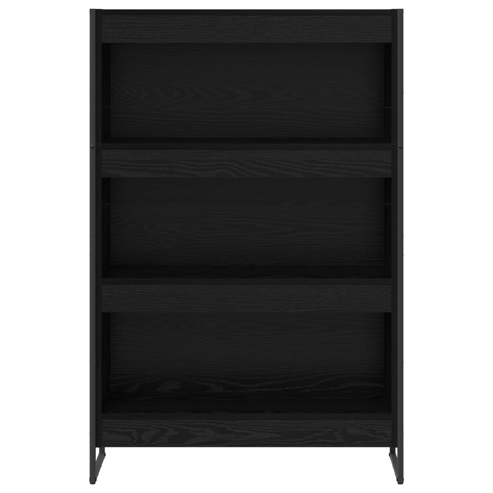 Bücherregal 2 pcs Schwarz Eichen-Optik 60 x 30 x 189,5 cm