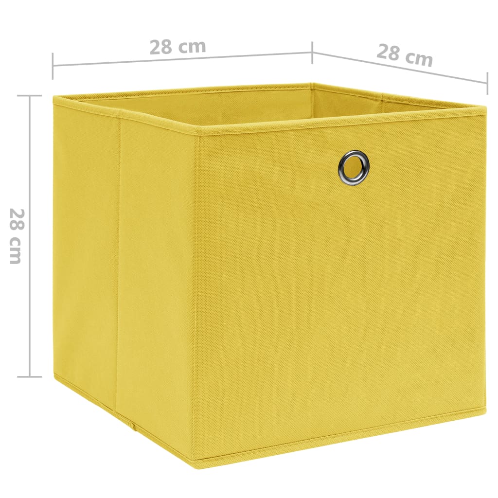 Aufbewahrungsboxen mit Deckeln 10 Stk. 28x28x28 cm Schwarz
