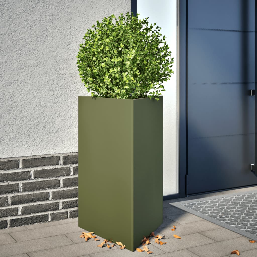 Pflanzkübel 30x26x75 cm Cortenstahl